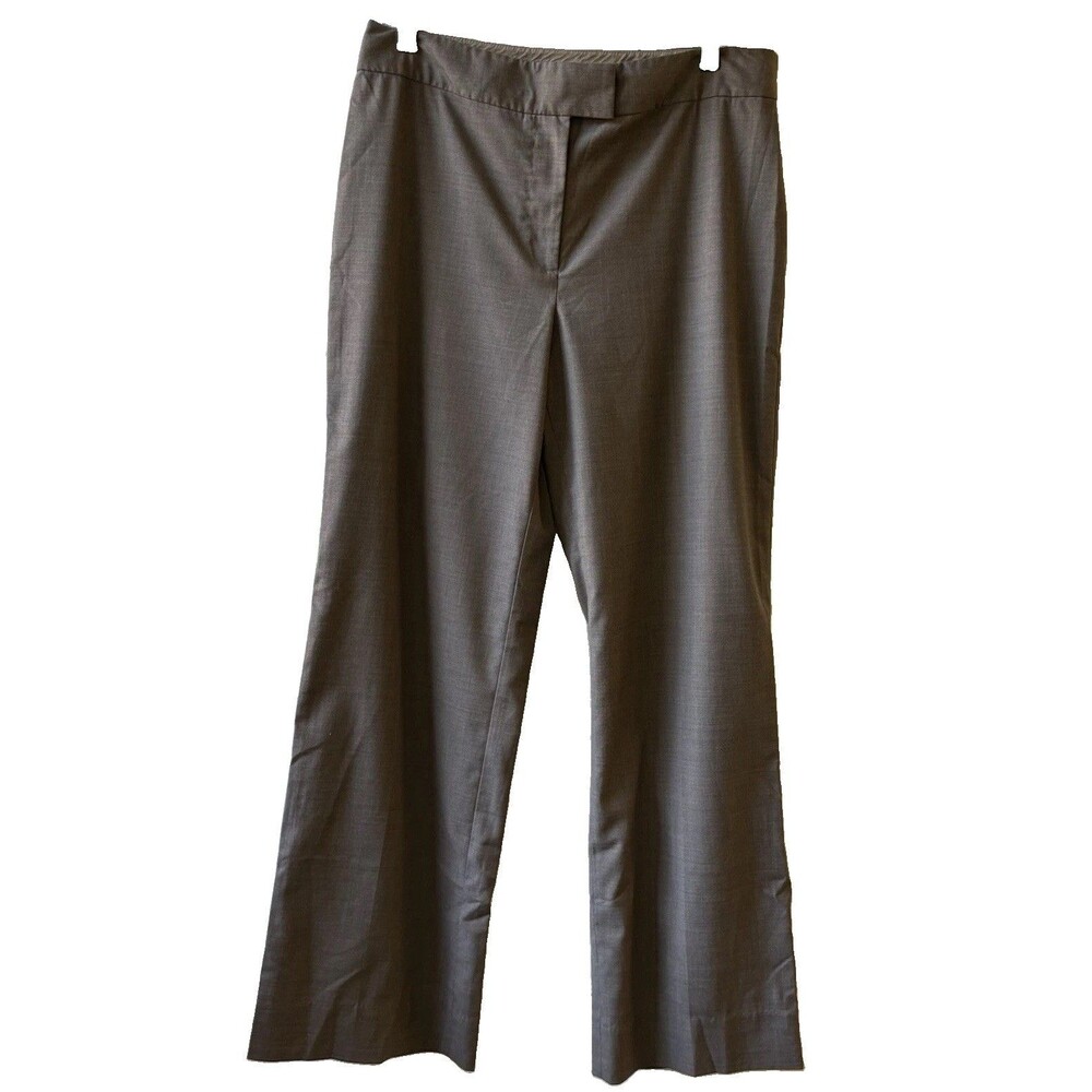 Reba Tan Woman’s pants Size 12 Regular Flat Front Wool Blend